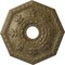 Ekena Millwork Nottingham Medallion (Canopies up to 4 5/8"), 18"OD x 3 1/2"ID x 1 1/2"P, Mississippi Mud Crackle CM18NTMMC - alternate 1